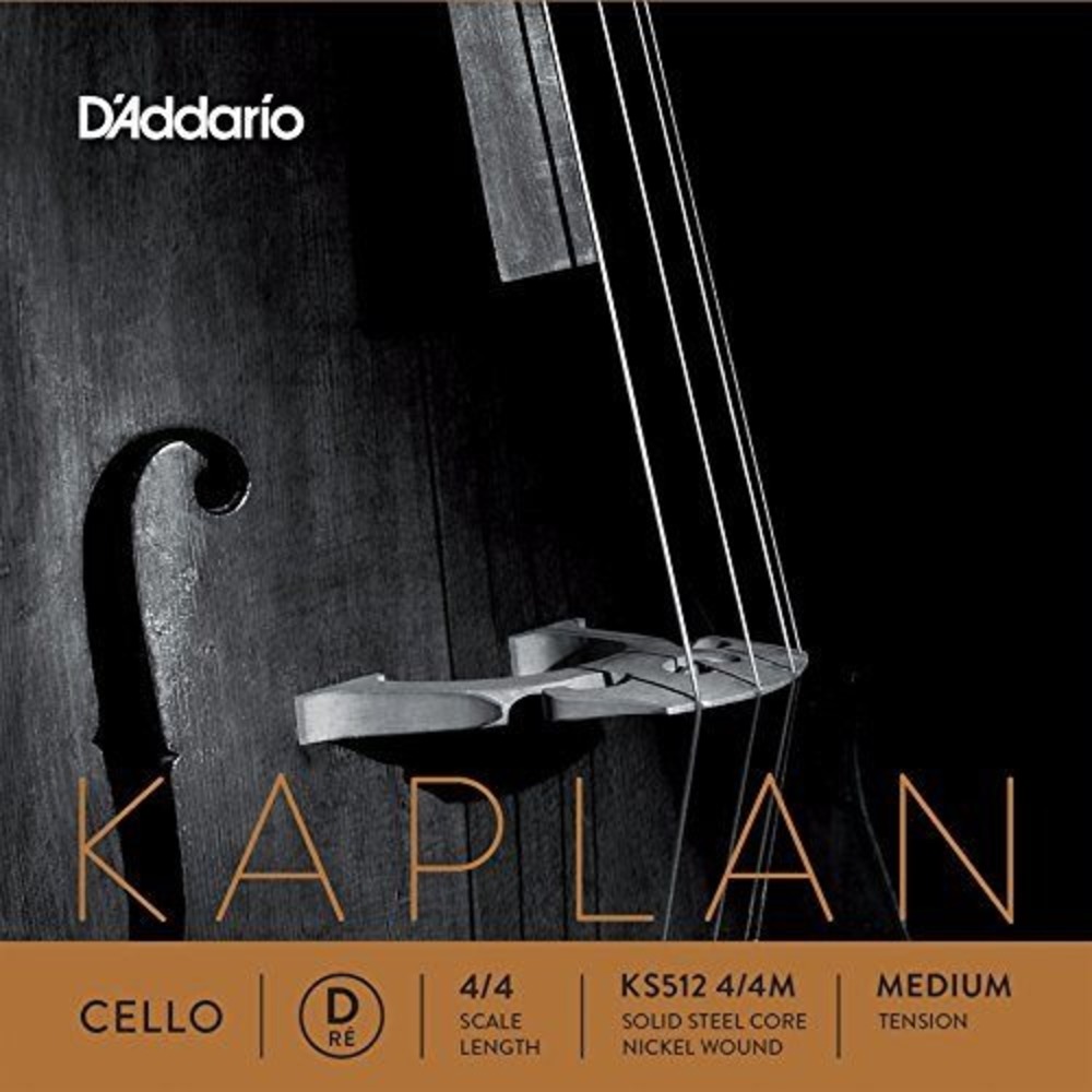 D'Addario Kaplan Cello‎ Single D String, 4/4 Scale, Light Tension